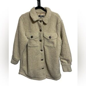 Missguided Sherpa Shacket Sz 8